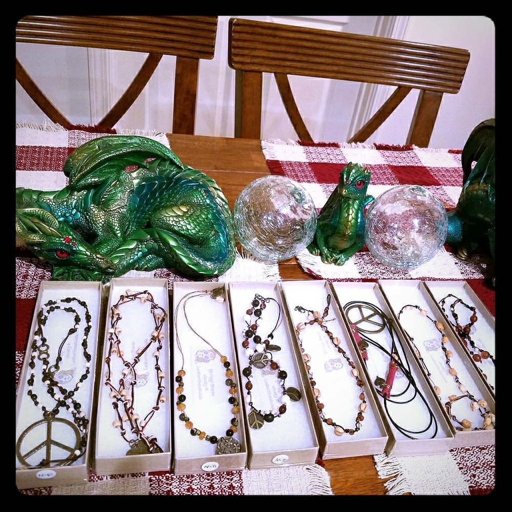 Jewelry BONE & HORN & LEATHER &CRYSTALS & BRASS